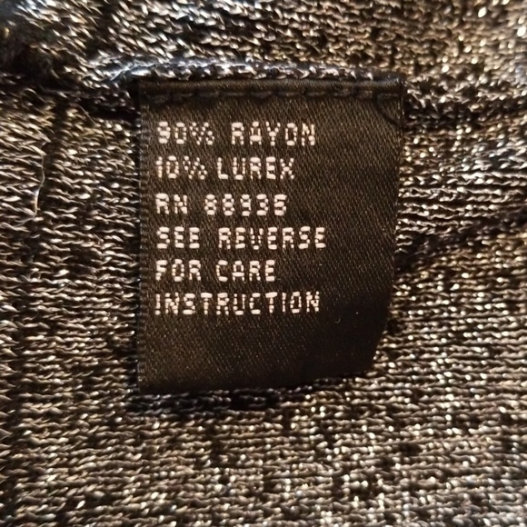 Shimmery Black and Silver Sweater - Picture 5 of 5